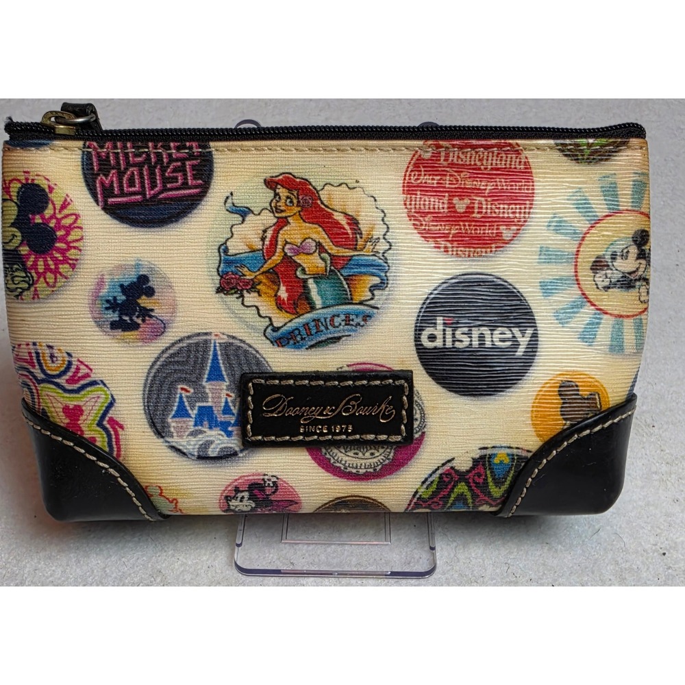 Disney Dooney & Bourke Little Mermaid Mickey Mouse Park Exclusive Cosmetic Bag